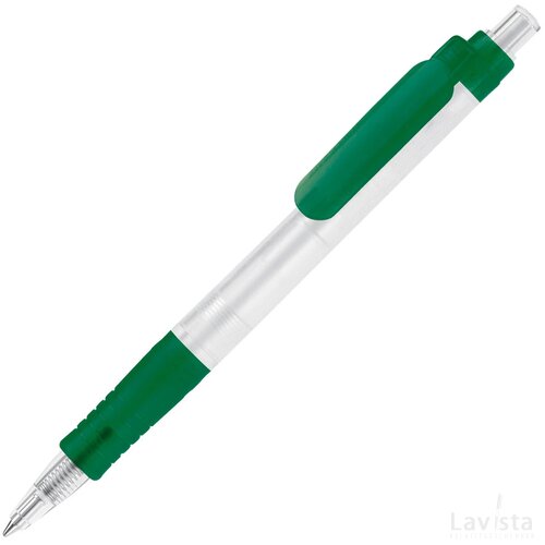 Balpen Vegetal Pen Clear transparant frosted groen