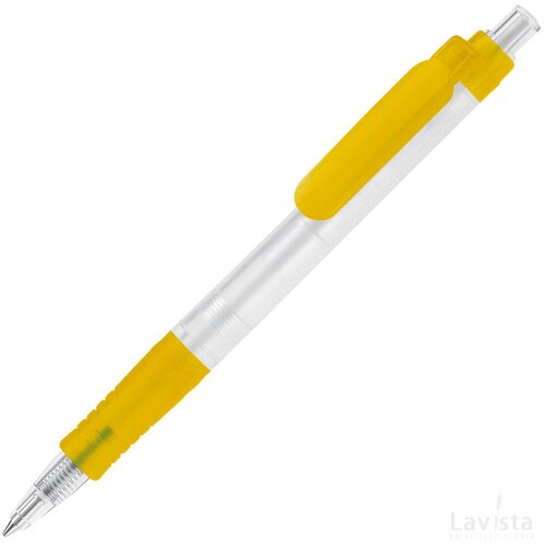 Balpen Vegetal Pen Clear transparant frosted geel