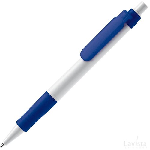 Balpen Vegetal Pen hardcolour wit / donker blauw