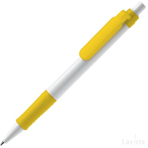 Balpen Vegetal Pen hardcolour wit / geel