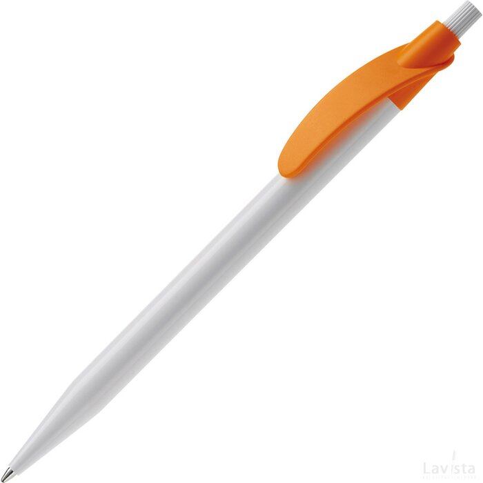 Balpen Cosmo hardcolour wit / oranje