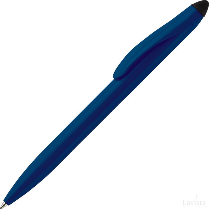 Balpen Touchy stylus hardcolour donker blauw / zwart