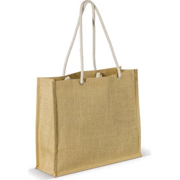 Schoudertas Jute natuur