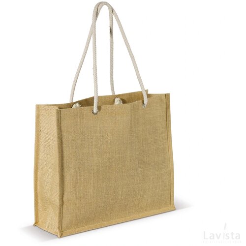 Schoudertas Jute natuur