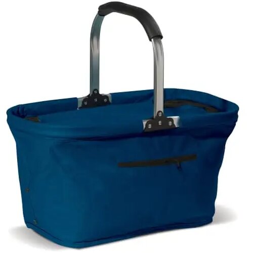 Picknickmand opvouwbaar 2-in-1 koeltas 600D donker blauw