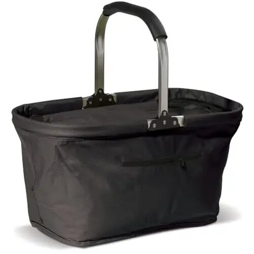 Picknickmand opvouwbaar 2-in-1 koeltas 600D zwart