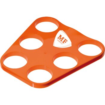 Dienblad met gaten voor bekers Oranje