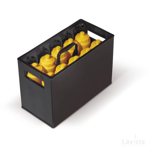 Bidon krat voor 10 bidons zwart