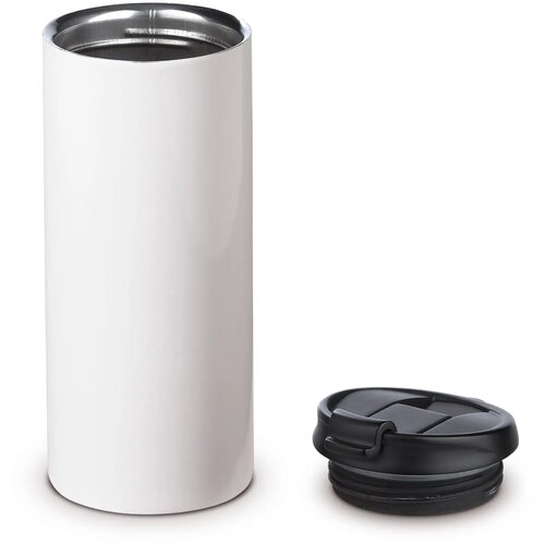Dubbelwandige thermosbeker Wit 350 ml