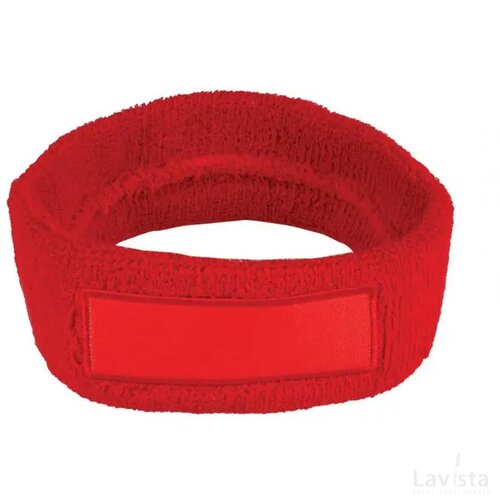 Hoofd Zweetband met label bedrukken