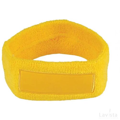 Hoofdband 18cm Met Label 9*3 Cm Geel