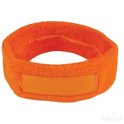 Hoofdband 18cm Met Label 9*3 Cm Oranje
