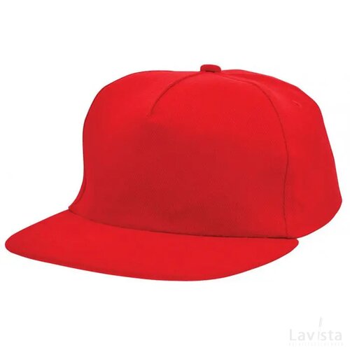 Brushed Honkbal Cap Rood