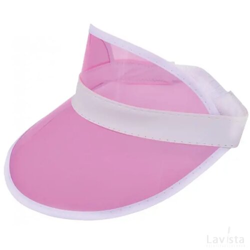 Zonneklep Met Pvc Scherm Roze