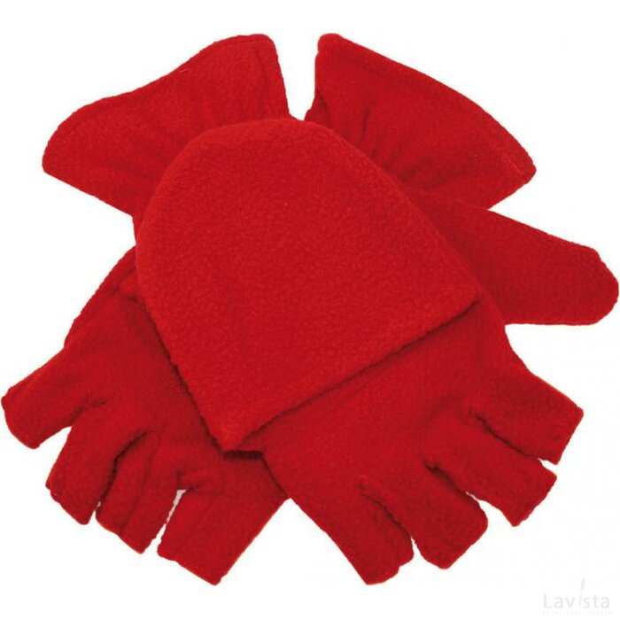 Half-vinger Handschoenen 280 Gr/m2 Rood