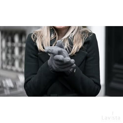 Gebreide Thinsulate Handschoenen Zwart
