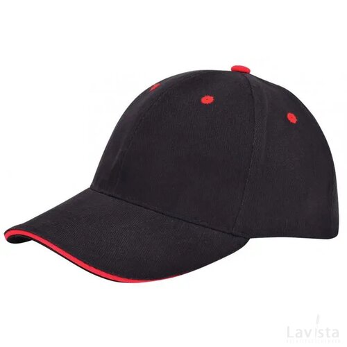 Brushed Sandwich Cap Zwart