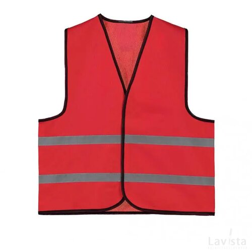 Kids Promo Veiligheidsvest Polyester Rood