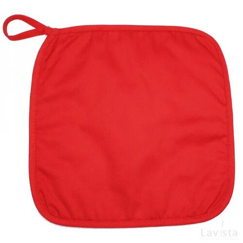 Pannenlap 23*23cm Rood