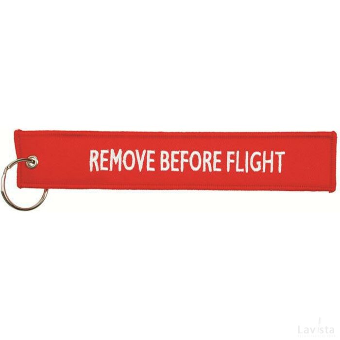 Remove Before Flight Hangtag 18*3 Cm Rood